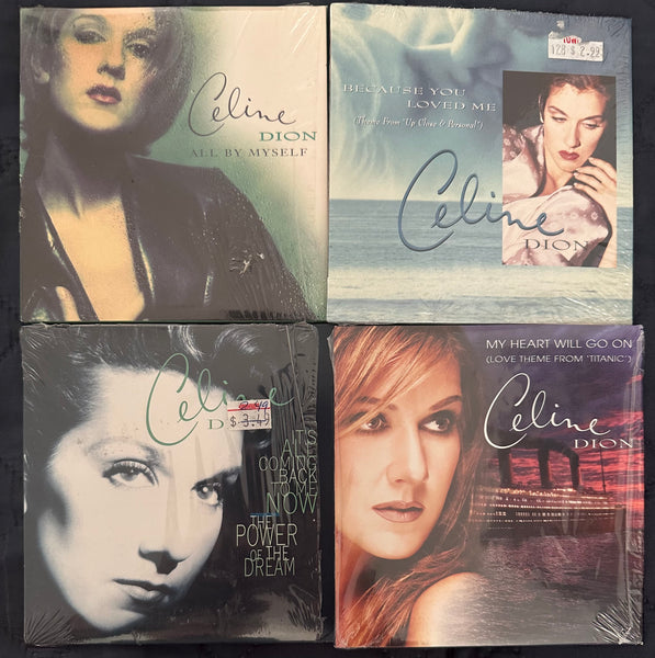 card sleeve cd Celine Dion lot of four CD singles card sleeves