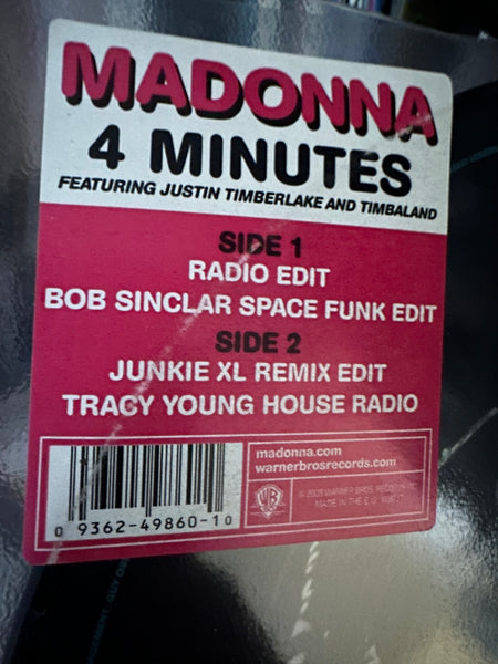 Madonna - Picture Disc 4 Minutes ft: Justin Timberlake LP Vinyl