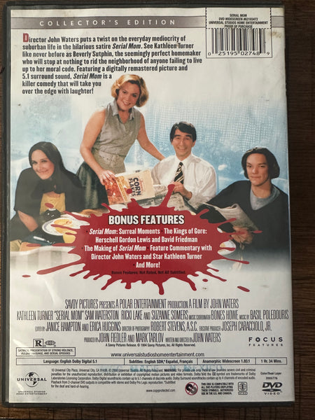 Serial Mom - DVD - a John Walters film,- collectors edition used