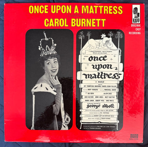 Carol Burnett, once upon a mattress Broadway original cast recording vinyl LP - Used