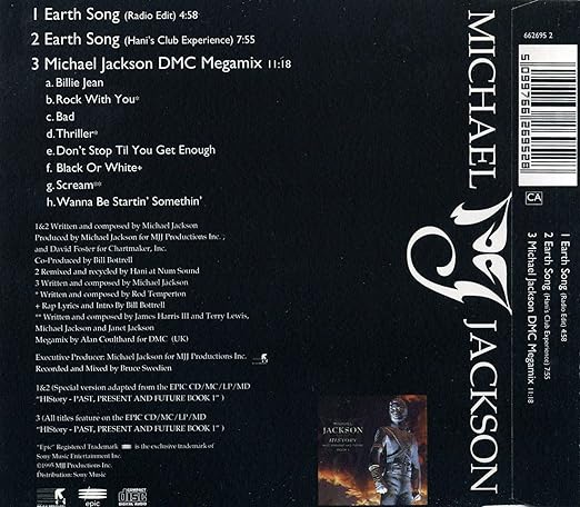 Michael Jackson - Earth Song - Import CD Single - Used – Borderline MUSIC