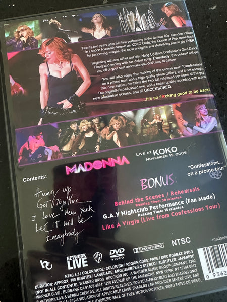 Madonna KOKO club live + documentary DVD – Borderline MUSIC
