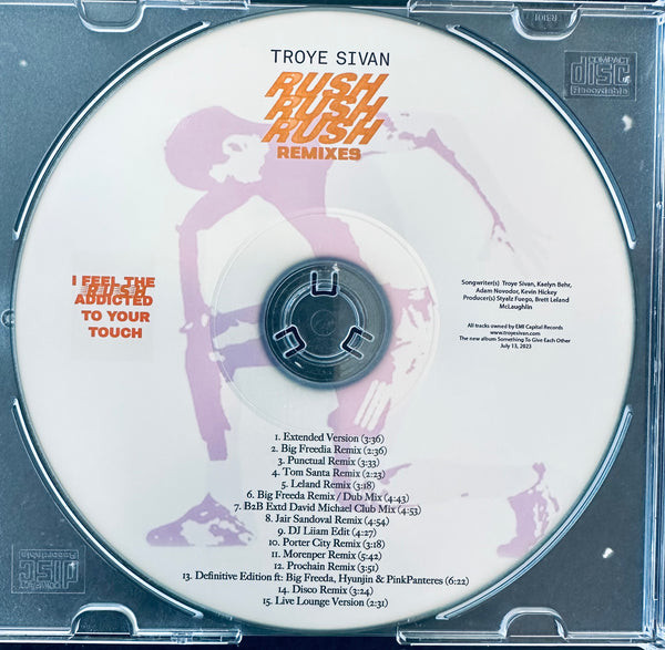 Troye Sivan - RUSH (The Remixes) CD single - New