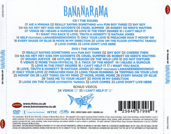 Bananarama バナナラマ「 2CD＋DVD」× 3セット Bananarama バナナラマ「 2CD＋DVD」× 3セット 【公式通販】