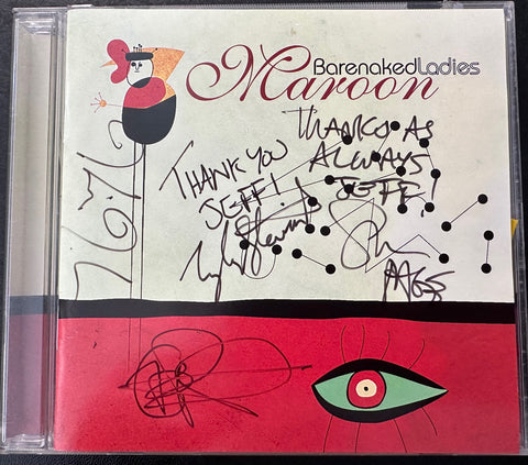 Barenaked Ladies MAROON CD (2000) signed by the band / Autographed - Used