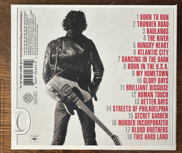 Bruce Springsteen - Greatest Hits CD (ECO-Friendly Version