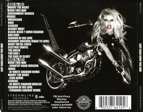 Lady GAGA - BORN THIS WAY (2CD) Deluxe Edition - Used – Borderline