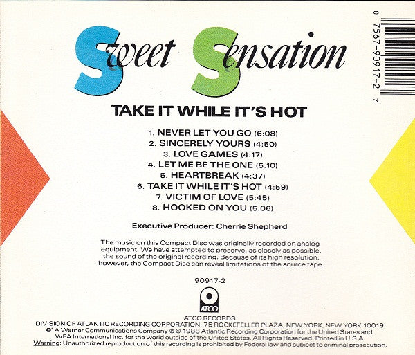 Sweet Sensation - Take It While It's Hot CD - Used – Borderline MUSIC