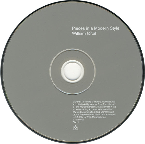 William Orbit - Pieces In A Modern Style 2CD -- Used – Borderline