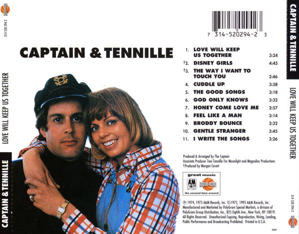 Captain & Tennille - Love Will Keep Us Together CD - Used – Borderline