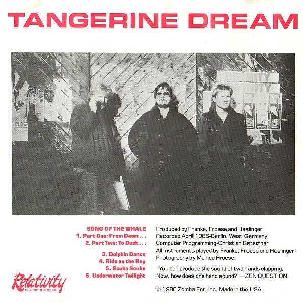 Tangerine Dream Underwater Sunlight CD Used Borderline MUSIC