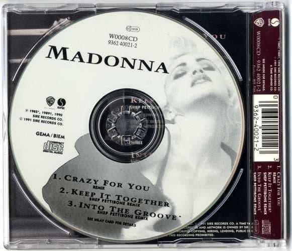 Madonna - Crazy For You '91 (Import CD single) Used – Borderline MUSIC