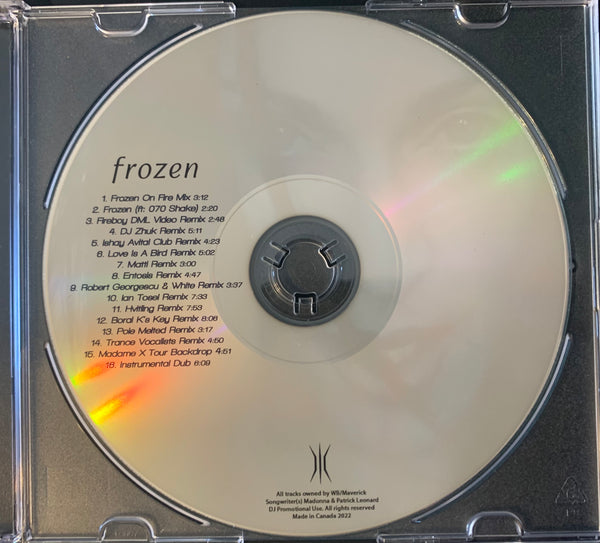 新品　マドンナ　FROZEN　（REMIXES）　US盤 CD マキシシングル Madonna - FROZEN 2022 (DJ CD single) CD Art 2 – Borderline MUSIC