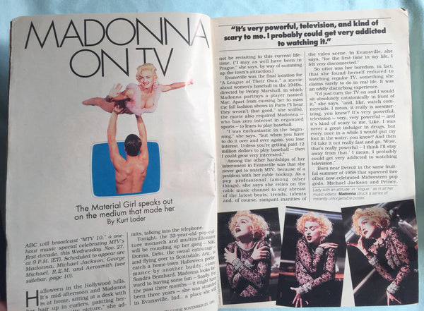 Madonna - 1991 TV Guide Magazine – Borderline MUSIC
