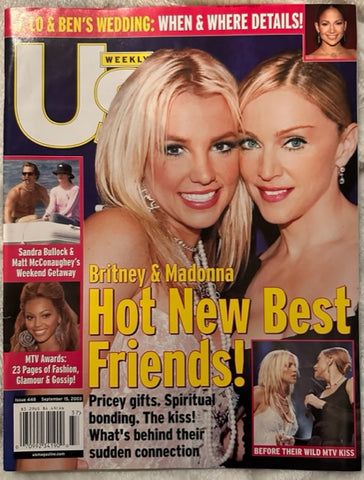 Madonna and Britney  - US Magazine  2003 Cover and spread - Used