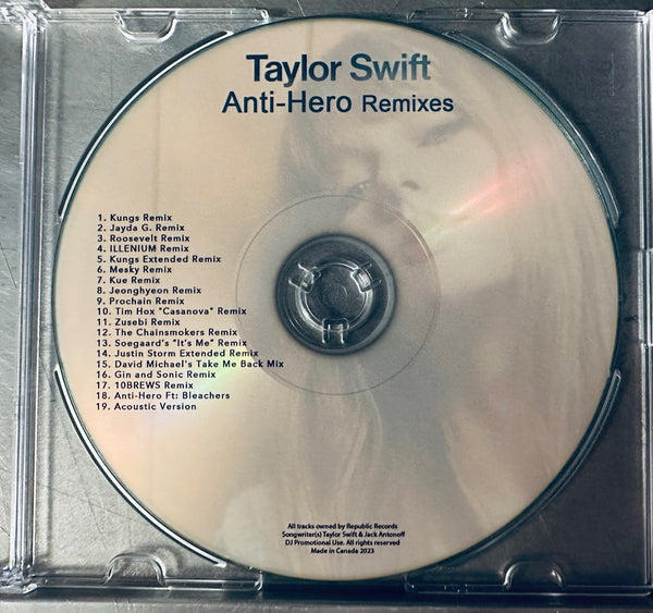 Taylor Swift - Anti-Hero The Remixes (DJ series) CD single