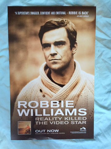 Robbie Williams - Promotional Poster Reality Killed the Video Star
