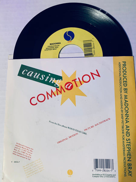 Madonna - Causing A Commotion 7" Record Vinyl – Borderline MUSIC