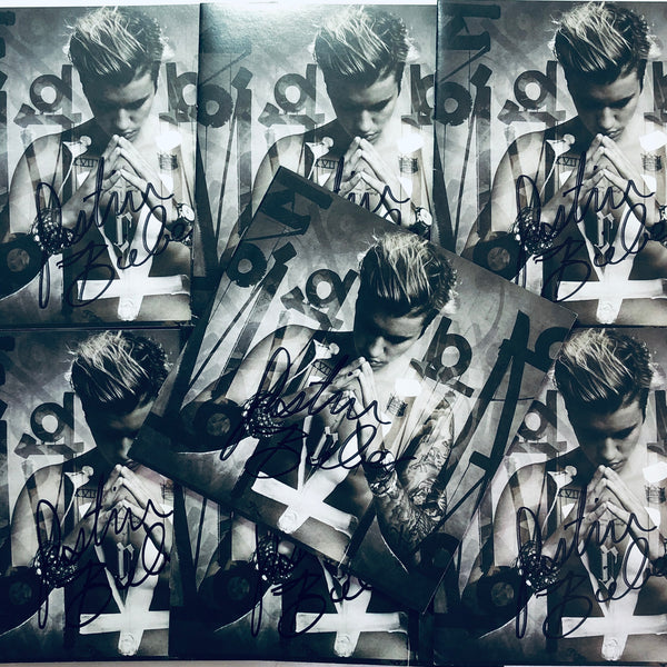 Justin Bieber - Purpose - Autographed CD Cover Booklet