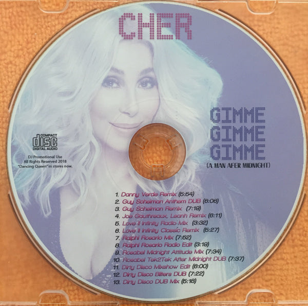 Cher - Gimme! Gimme! Gimme! (A Man after Midnight) - REMIX EP CD SINGL –  Borderline MUSIC
