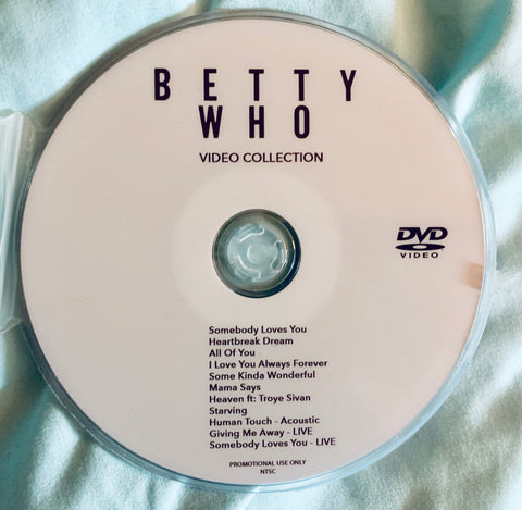 Betty Who - -Video Collection DVD (NTSC) promo