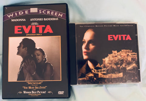Madonna  - EVITA (DVD and Double CD) -Used
