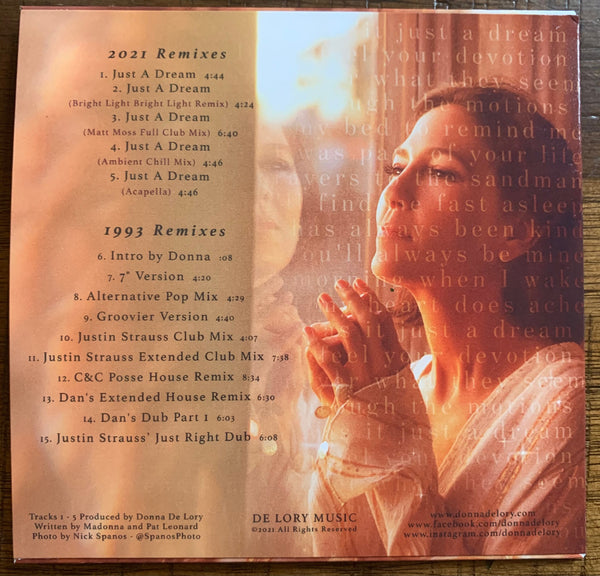 Donna De Lory - JUST A DREAM: The Remix EP (Limited Edition CD