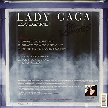 Lady Gaga Love Game REMIX 12inch 新品未開封品 Lady GaGa - LOVEGAME 12