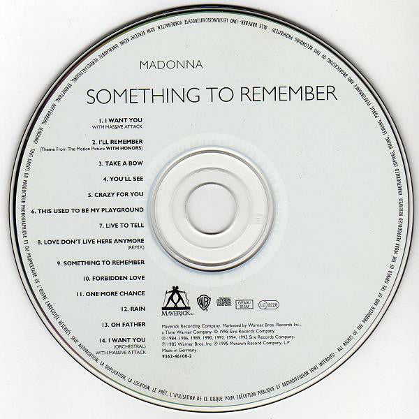 Madonna - Something To Remember (First Pressing) special packaging