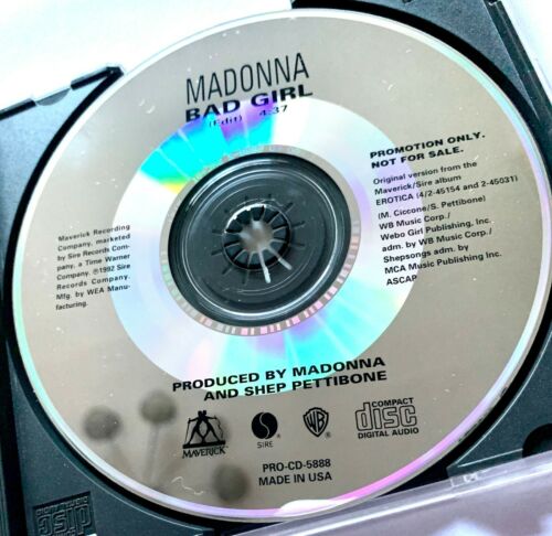 Madonna - BAD GIRL (Promo CD single) Used – Borderline MUSIC
