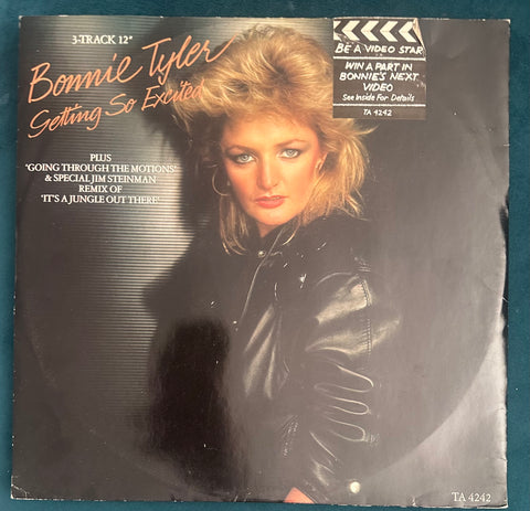 Bonnie Tyler -- Getting So Excited 3-track 12"  LP Import Vinyl - Used