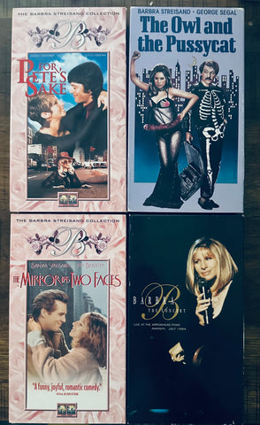 Barbra Streisand 4 VHS movies and concert (USA ORDERS ONLY)