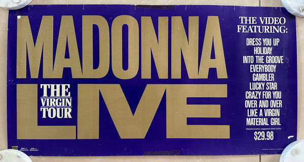 Madonna - The Virgin Tour promo poster