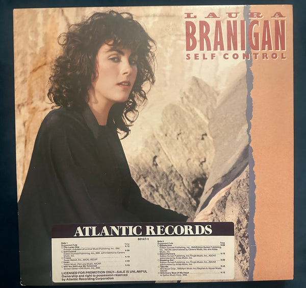 Laura Branigan - PROMO - Self Control with promo sticker on cover - LP Vinyl - Used