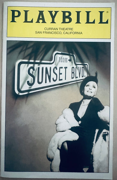 Sunset Blvd San Francisco Theatre Playbill