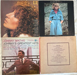 4 iconic Vocal Albums LP Vinyl (Barbra, Olivia, Neil, Johnny) - Used