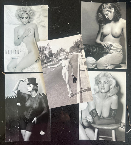 Madonna postcards  set of 5 Nudes sex book   4x6
