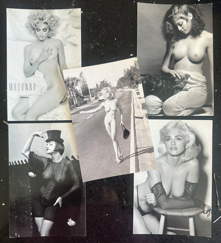 Madonna postcards  set of 5 Nudes sex book   4x6