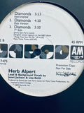 Herb Alpert ft: Janet Jackson - DIAMONDS 1987 remix promo only LP VINYL 12" used