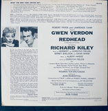 Gwen Verdon & Bob Fosse in Redhead cast recording LP vinyl