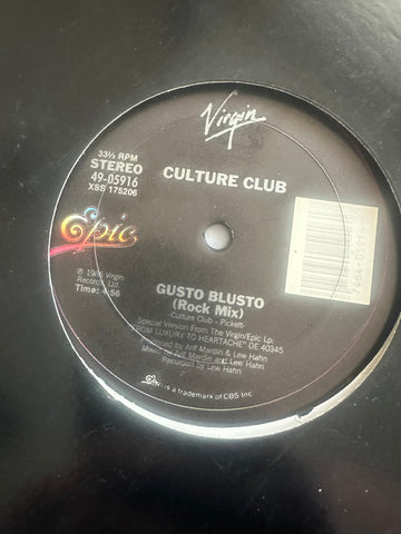 Culture Club -  Gusto Blusto 12” single  LP vinyl