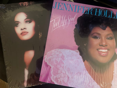 Jennifer Holliday two original LP vinyl 'feel my soul'  & 'get close to my love' used