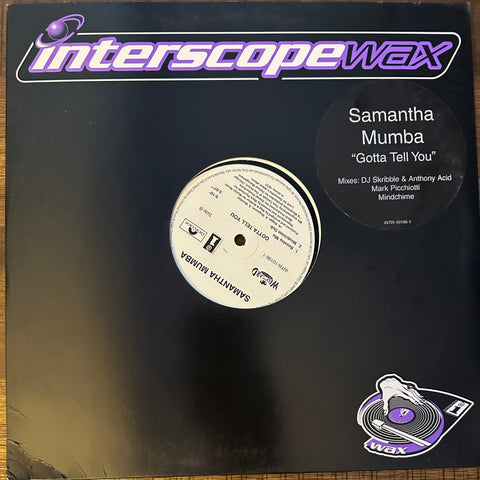 Samantha Mumba got to tell you 12 inch remix vinyl used