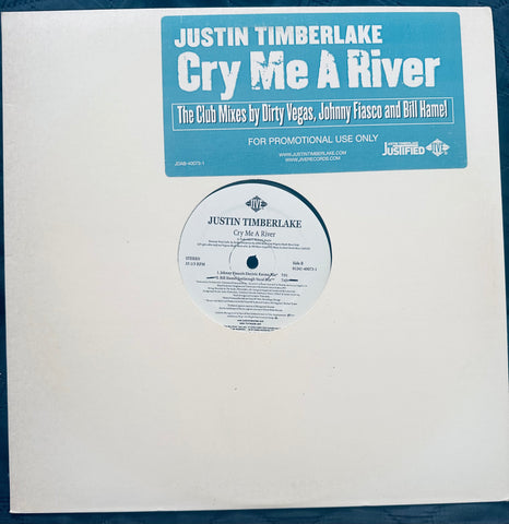 Justin Timberlake cry me a River  12" PROMO LP  single vinyl used