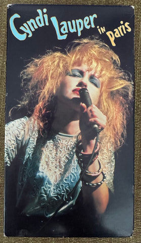 Cyndi Lauper Live In Paris  VHS -Used