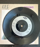 Kylie Minogue 7 inch 45 record vinyl wouldn’t change a thing with. It’s no secret import.