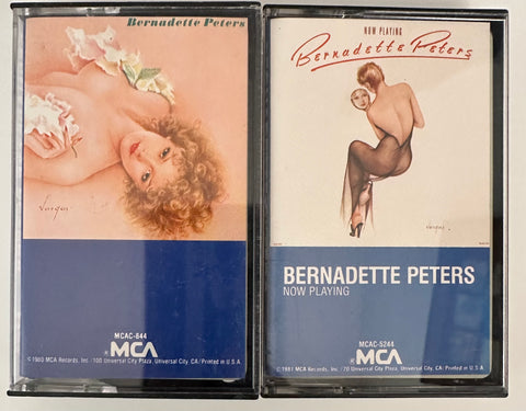 Bernadette Peters - sets of 2 cassette tapes - used
