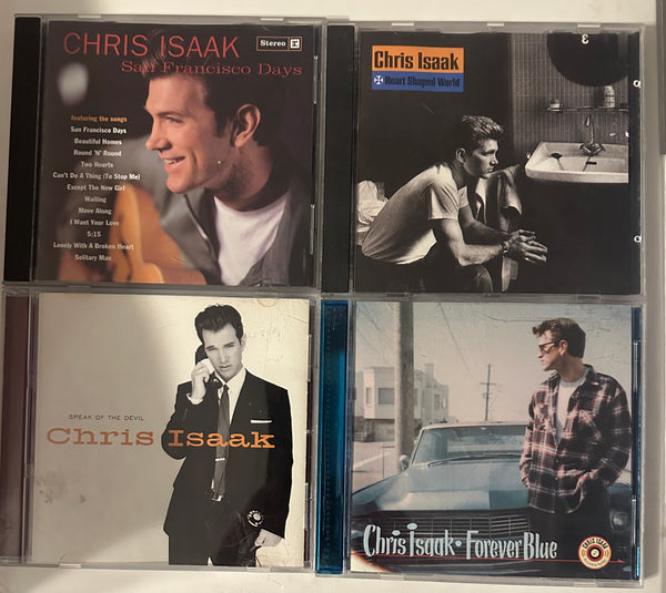 Chris Isaak Lot of 4 CDs (Baja, San Fran, Forever Blue, Self Titled)  - Used