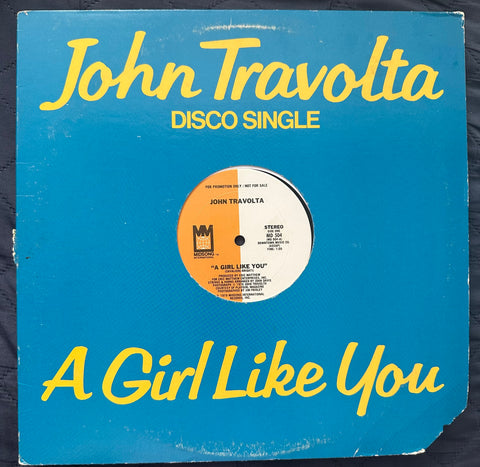 John Travolta - A Girl Like You (promo) 12” LP single vinyl 1979 - used