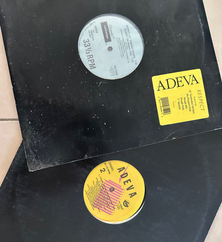 Adeva 2xx12” singles LP Vinyl "respect" & "I thank you "  used